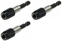 3er Set Schnellwechsel Magnet Bithalter 60mm