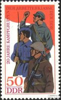 Briefmarken DDR 1973 Mi 1876 (kompl.Ausg.) postfrisch 20 Jahre Kampfgruppen / Bl.39