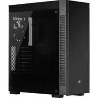 Corsair Tempered Glass Mid-Tower ATX Case 110R Side Window, Mid-Tower, Czarny, Zasilacz w zestawie Nie, Stal, Szkło hartowane