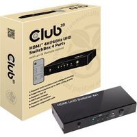 Club3D HDMI Switchbox 4 Eingänge -> 1 Ausgang  4K60Hz UHD retail