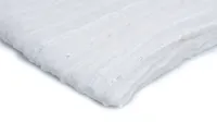 Šifon Yoryo se stuhou, bílý 50x125 cm