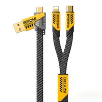 4-in-1 65W Schnelllade-Magnetdatenkabel Ladekabel / Datenkabel,USB/USB-C zu iph/Type-C