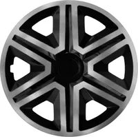 Akcia 4 x univerzálne kryty kolies Doublecolor 16" sada 4 automobilov NRM grafitovo-čierna