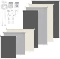 Aopunly Vertikálna markíza Béžová 160 x 240 cm Vertikálna markíza na terasu Balkón Bočná roleta Ochrana súkromia Ochrana pred slnkom Odolná voči UV žiareniu