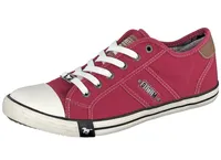 Mustang Herren Sneaker Schnürschuhe Canvas 4058-310, Größe:45 EU, Farbe:Rot