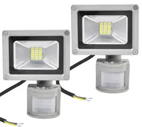 Greenmigo 2X 20W LED Strahler Fluter+Bewegungsmelder Kaltweiß kaltweiss Objektbeleuchtung Wandstrahler Außenstrahler Flutlicht Gartenlampe IP65 85V-265V
