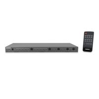 Marmitek Connect 542 UHD - HDMI-Switch - Matrix - 4 Eingänge / 2 Ausgänge - 4K60 (4:2:0) - Ultra HD - 3840x2160 - HDCP 2.2, anthrazit