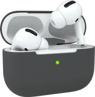 EAZY CASE - Schutzhülle für AirPods Pro Hülle Grau Silikon Case Stoßfest mit Deckel Schutz Antikratz Etui Cover rutschfeste Silikonhülle für Airpod Pro 1. Generation Silikoncase in Anthrazit