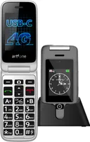 Senioren Klapphandy G6 | Notrufknopf | Außendisplay mit Uhr & Zeitansage | 4G