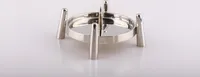 Altarleuchter Messing Silber für Kerzen Ø 10 cm