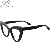 Brille Ohne Sehstärke Damen Cat Eye Blaulichtfilter Oversized Vollrandrahmen Schwarz