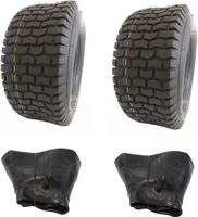2x Schlauch + 2x Reifen 16x6.50-8 S2101 16x6.5-8 4PR NaRubb für Rasentraktor Aufsitzmäher Rasenmäherreifen mit Schläuchen