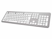 Tastatur "KW-700", kabellos, Silber/Weiß (00182610)