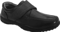 Smart Uns Herren Schuhe mit Klettverschluss, Leder DF138 (44 EUR) (Schwarz)