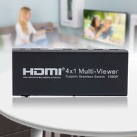 Konverter 4x1 HDMI Ultra 4K 60Hz  Switch Audio Extractor 4 Input 1 Output
