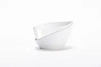 Samozavlažovací kvetináč Doppio 14 cm - biela