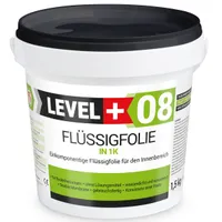 Tekutá fólia do interiéru, hydroizolácia kúpeľňa kuchyňa sprcha 1,5Kg, pružná izolácia Level+08