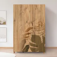 Skye Decor, Leva Hedera Forest, Kleiderschrank, Atlantische Kiefer, 100 % MELAMINBESCHICHTETE SPANPLATTEN, 120 x 48 x 189 cm