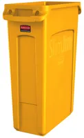 RUBBERMAID Slim Jim® Abfallbehälter mit Lüftungskanälen 87 Liter, Farbe:Gelb