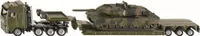 Siku Tieflader mit Panzer Modell olivgrün; 1872
