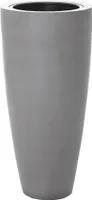 VIVANNO Pflanzkübel Blumenkübel Fiberglas "City", Beton-Design, Grau 37x37x80 cm
