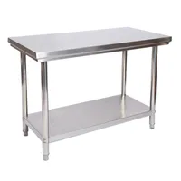 90 x 60 cm küchen Arbeitstisch Silber Arbeitstisch Edelstahl Küche Bar 