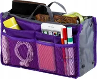Kosmetiktasche - Handtaschen-Organizer - Einfaches Umpacken - Viel Stauraum - Stilvoll - Lila - Modell E2