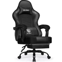 Portreen Gaming Stuhl,Bürostuhl, gamingsessel,bürostuhl ergonomisch mit Kopfstütze Lumenkissen, gepolstert, Fußstütze gamingstuhl, 150 kg gamer stuhl
