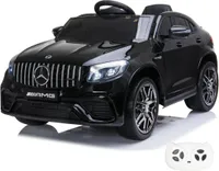 Kinder Elektroauto 12V - Mercedes GLC63s AMG - 1 bis 6 Jahre - mit Fernbedienung - Schwarz