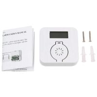 Kohlenmonoxid (CO) Gasmelder -Detektor Alarm Mini CO Alarm mit Rußwabengasdetektor und LED 6,2 x 6,2 x 2,8 CM Große