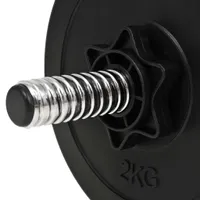vidaXL 14-częściowy zestaw hantli 20 kg