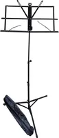 Notenständer Notenpult schwarz - Große Auflage - Höhenverstellbar bis 123cm - inklusive Tasche - ANS2