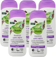5 x  alverde Naturkosmetik - Shampoo Anti Fett Bio-Brennnessel & Bio-Zitronenmelisse (5 x 200 ml)