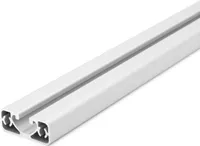Länge 2000mm - Aluminiumprofil 40x16E I-Typ Nut 8 (ultraleicht), silber eloxiert. Aluminium Profil 40x16 Alu Profil 40 x 16 Montage- Systemprofil