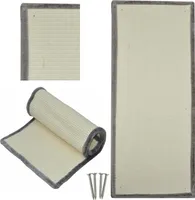 XXL Wende Kratzmatte Sisalmatte 110 x 45 cm flexibel beidseitig verwendbar grau