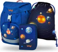 BAAGL SET 3 Airy Planets: Aktentasche, Federmäppchen, Tasche