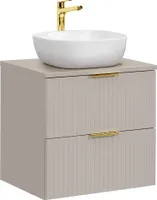 Waschtisch 60cm, in kaschmir, ADELAIDE-56-CASHMERE
