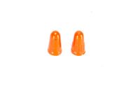 1 Paar Ventil Kappen Continental Caps für Sclaverandventil Schlauch SV orange