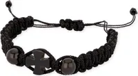 Armband gestrickt Gagat Kreuz Psalmen 51, 91 браслет Псалом- 90, 50 крест гагат