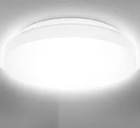 Deckenleuchte Ø22 cm - 10W, 1100lm, LED, IP44, neutralweiß, weiß