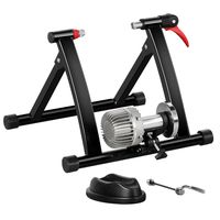 Yaheetech Rollentrainer Fahrrad Klappbarer Heimtrainer mit Fluid-Widerstand Rollentrainer für 26-28 Zoll Reifen Rollentrainer Rennrad Indoor