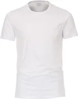 VENTI Herren T-Shirt Kurzarm Rundhals Modern Fit Doppelpack Weiß L