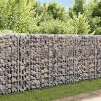 vidaXL Gabiónová stena z pozinkovanej ocele 450 × 30 × 100 cm