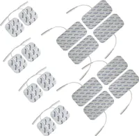 axion® TENS EMS Elektrodenpads Mischset, passend zu Prorelax, Promed, axion - 5x5cm 8 Stk., 10x5cm 8 Stk., 2mm Steckanschluss, 16 St.