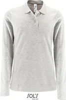SOLs 02083 | Damen Long-Sleeve Piqué Polo Shirt Perfect - Farbe: Ash (Heather) - Größe: L