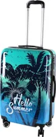 Reisekoffer Koffer Hartschalenkoffer Reisetrolley Blau Größe M  67x44x26cm