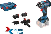 Akku-Bohrschrauber GSR 18V-60 FC | 18 Volt ohne Akku ohne Ladegerät in L-Boxx 136 mit 4 Aufsätzen