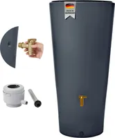4rain VASO 2in1 Regenspeicher 220 L graphite grey inkl. Fallrohrfilter und Auslaufhahn - 295647