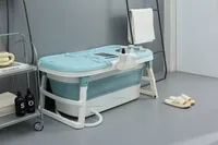 Schwänlein® Faltbare Badewanne für Erwachsene, ideal für kleine Bäder,praktisch und tragbar 117 x 62 x 55 cm