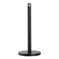 Harbour Housewares Vintage Stahl Küchenrollenhalter - Minimalistic Küchenrollenständer - Schwarz